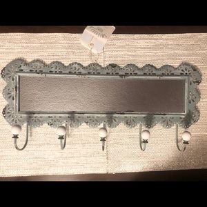 BNWT Sheffield Home Decorative Mirror w/ hooks